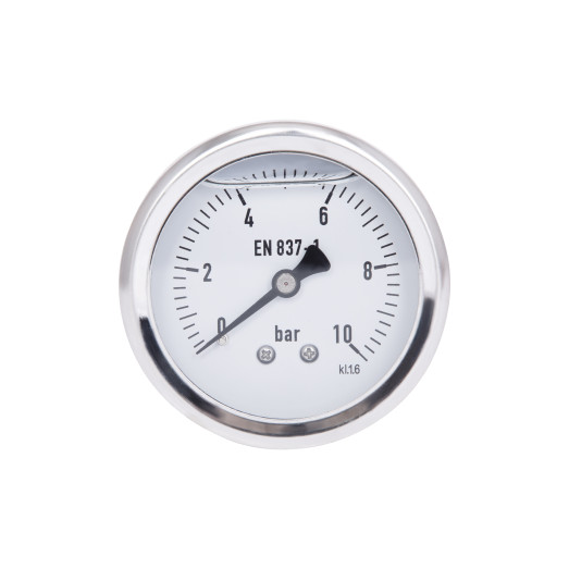 Манометр глицериновый Thermo Alliance Forte 63 мм 1/4" с задним подключением 0-10 бар (TAF171G10B)