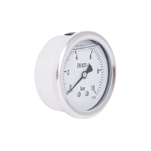 Манометр глицериновый Thermo Alliance Forte 63 мм 1/4" с задним подключением 0-10 бар (TAF171G10B)