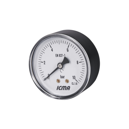 Манометр Icma 1/4" 0-10 бар заднее подключение №243 (91243AB10)