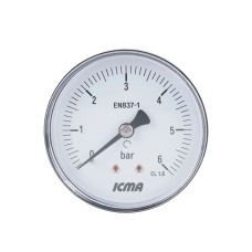 Манометр Icma 1/4" 0-6 бар заднее подключение №243 (91243AB06)