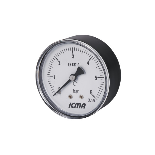 Манометр Icma 1/4" 0-6 бар заднее подключение №243 (91243AB06)