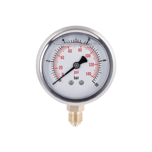 Манометр с глицерином Thermo Alliance Forte 10 бар 1/4" нижнее подключение (TAF170G10B)