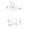 Манометр с глицерином Thermo Alliance Forte 10 бар 1/4" нижнее подключение (TAF170G10B)