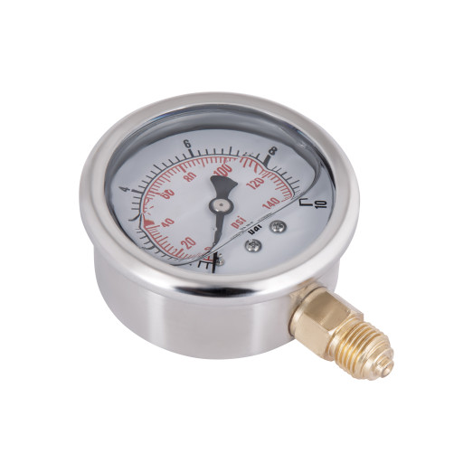 Манометр с глицерином Thermo Alliance Forte 10 бар 1/4" нижнее подключение (TAF170G10B)