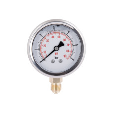 Манометр с глицерином Thermo Alliance Forte 6 бар 1/4" нижнее подключение (TAF170G6B)