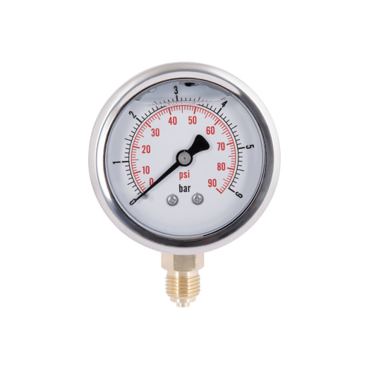 Манометр с глицерином Thermo Alliance Forte 6 бар 1/4" нижнее подключение (TAF170G6B)