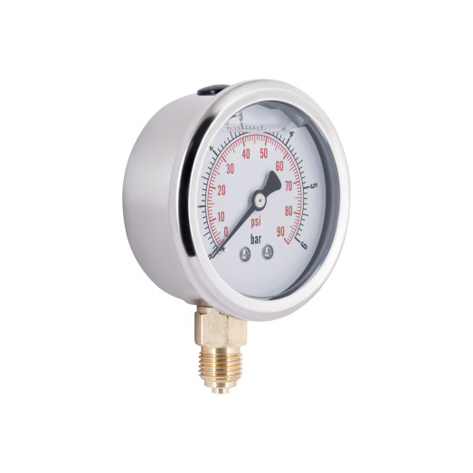 Манометр с глицерином Thermo Alliance Forte 6 бар 1/4" нижнее подключение (TAF170G6B)