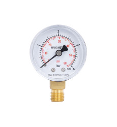 Манометр Thermo Alliance Standart 50 мм 1/4" нижнее подключение (SD1704B)