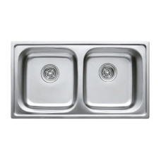 Мийка кухонна Haiba 78x43 Double (decor) (HB0567)