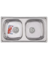 Мийка кухонна Haiba 78x43 Double (polish) (HB0568)