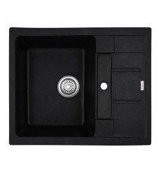 Мийка кухонна Haiba HB8210-G226 Black 620x500x200 (HB0983)