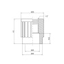 Муфта PPR Alfa Plast 25х1/2" ВР (APFTCX2512X)
