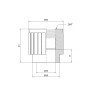 Муфта PPR Alfa Plast 25х3/4" ВР (APFTCX2534X)