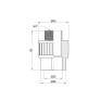 Муфта PPR Alfa Plast 25х3/4" НР (APMTCX2534X)