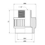 Муфта PPR Alfa Plast 40х1 1/4" ЗР (APMTCX40114)