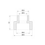Муфта PPR Alfa Plast 40х25 мм (APREDU4025X)