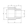 Муфта PPR Blue Ocean 90х40 редукционная (BORCXX9040XXX) Муфта PPR Blue Ocean 90х40 редукционная (BORCXX9040XXX)