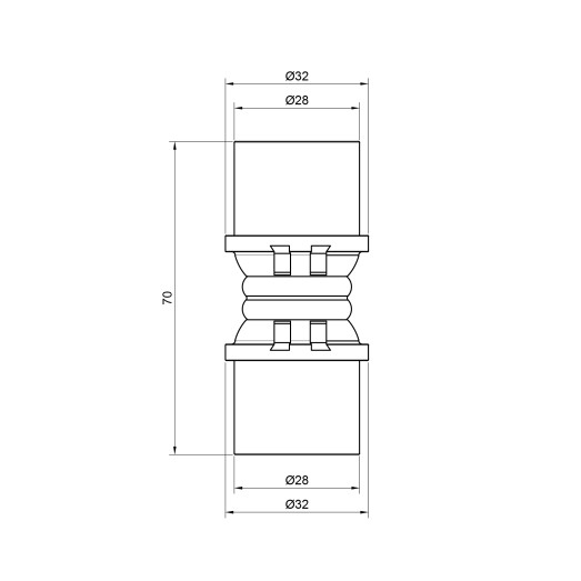 Муфта пресс Icma 26 №400 (81400GP06)