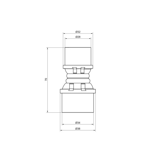 Муфта пресс Icma 32х26 №400 (81400GQGP06)
