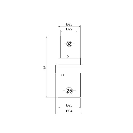 Муфта прес SharkBite 25х20 мм (SNP002025)