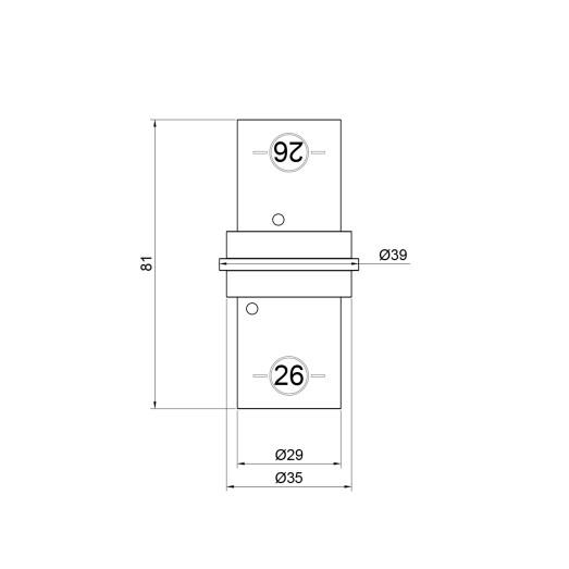 Муфта прес SharkBite 26 мм (SNP002626)