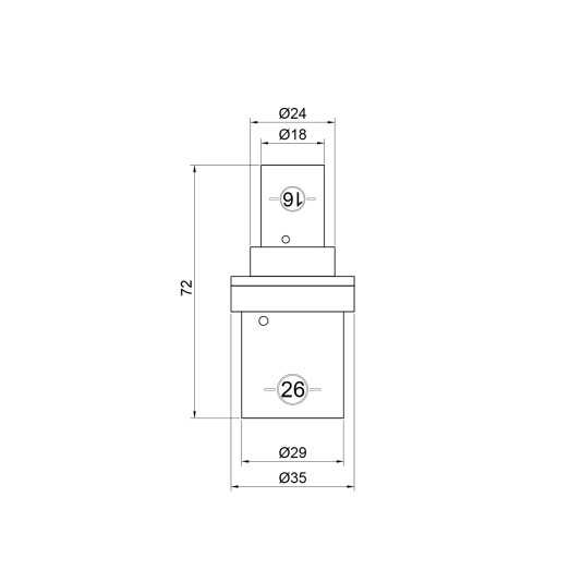 Муфта прес SharkBite 26х16 мм (SNP001626)