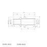 Муфта з'єднувальна перехідна Koer KA.С20-25 - 20(2.8mm) x 25(3.5mm) (KR4860)