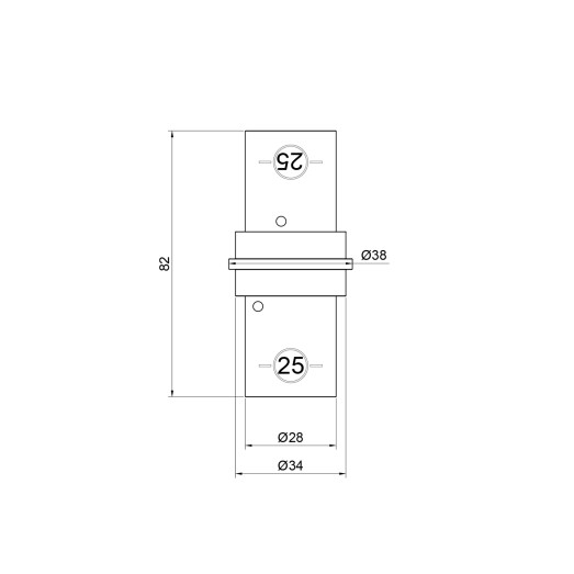 Муфта прес SharkBite 25 мм (SNP002525)