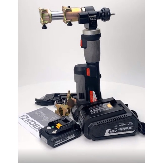 Набір прес-інструменту для натяжного фітингу з акумулятором Koer KAW.SET-100A (KR4926)