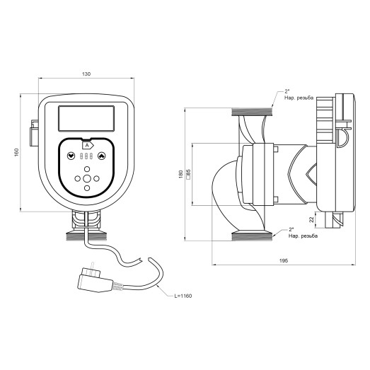 Насос циркуляційний енергоощадний Thermo Alliance LPS-A 32/100/180 (LPSA32100180)