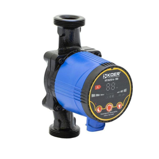 Насос циркуляционный энергосберегающий KOER KP.N25/4-180 (с кабелем и гайками) (KP0246)
