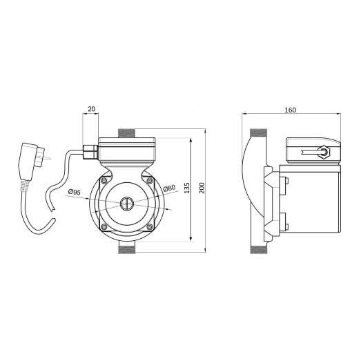 Насос для підвищення тиску Thermo Alliance LGS25-13Z латунь (LGS2513Z)