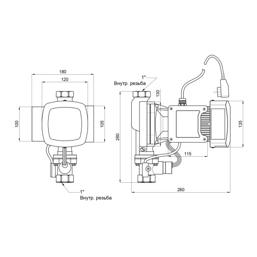 Насос для підвищення тиску Thermo Alliance SCPMN-600N 0,6 кВт (TASCPMN600N)
