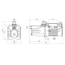 Насос поверхностный самовсасывающий Thermo Alliance SJET-100N 0,75 кВт (TASJET100N)