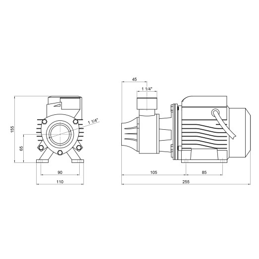 Насос поверхностный вихревой Thermo Alliance QBm60 0,37 кВт (TAQBM60037)
