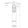 Насос погружной вихревой Thermo Alliance 4SKM-150 1,1 кВт с пультом (TA4SKMP15011)