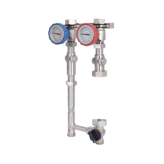 Насосная группа Thermo Alliance Forte Quick System с трехходовым клапаном без сервомотора, без насоса, правое подключение 1" (TAF-QSPGR3)