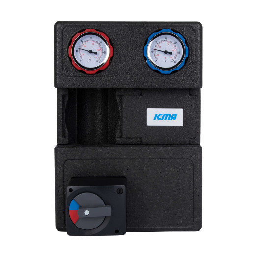 Насосна група Icma №R001 1 1/2"x1" підключення ліворуч, без насоса (93R001AFS53SC)
