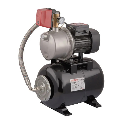 Насосная станция KOER AUTO JS-1100 Н=56М Q=3,6кбМ P=1100 Вт 1"x1" (с пятерником) (KP3261)
