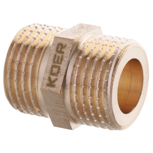 Ніпель Koer KF.N06A 1/2'' (під прокладку) без нікелю (KR3024)