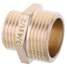 Ніпель редукційний 1/2"х3/4" Koer KF.N0608.WN без нікелю (KR2995)