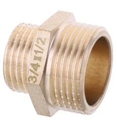 Ніпель редукційний 1/2"х3/4" Koer KF.N0608.WN без нікелю (KR2995)