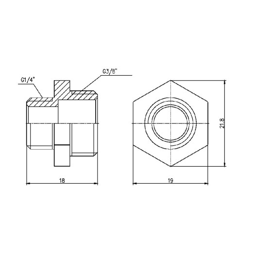 Ніпель редукційний SD Forte 3/8"х1/4" SF35996