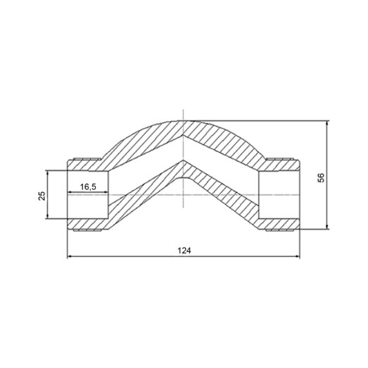 Обвід короткий PPR Blue Ocean 25 (BOBPXX25XXXXX)