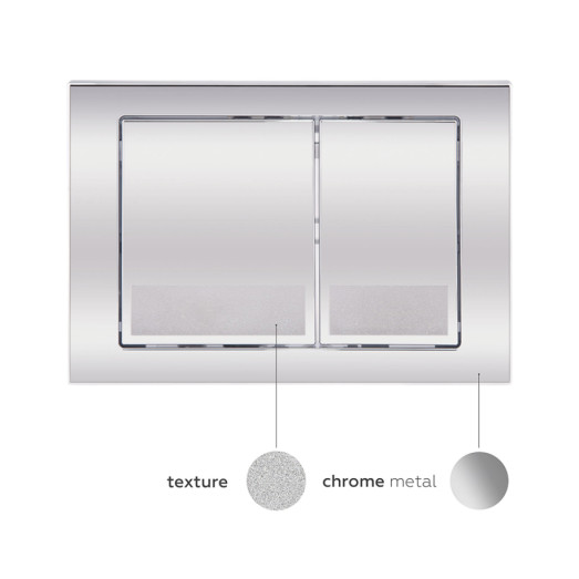 Панель смыва для унитаза Qtap Nest (QT0111M06028CRM)