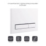 Панель змиву для унітаза Qtap Nest (QT0111M08V1384W)