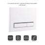 Панель смыва для унитаза Qtap Nest (QT0111V1105GW)
