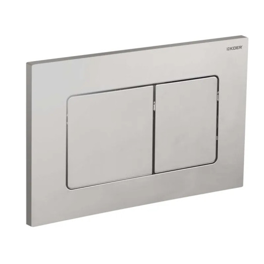 Панель смыва Koer KT-0602-02 из нержавеющей стали, кнопка квадратная SUS304 (KR5179)