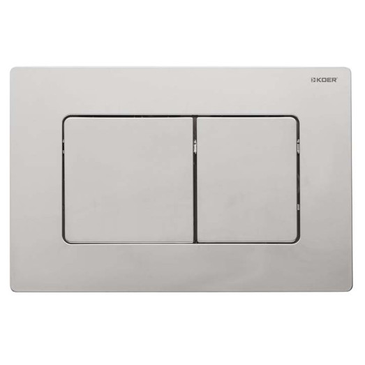 Панель смыва Koer KT-0602-02 из нержавеющей стали, кнопка квадратная SUS304 (KR5179)