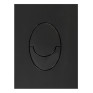 Панель змиву Koer KT-0606-05 кнопка овальна (колір чорний матовий) (KR5343)